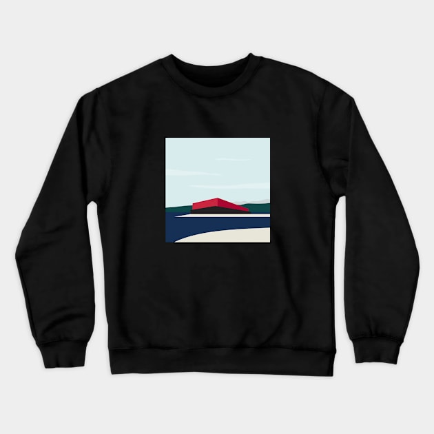 Minimalistic Vancouver Barge Crewneck Sweatshirt by Koyaanisqatsian